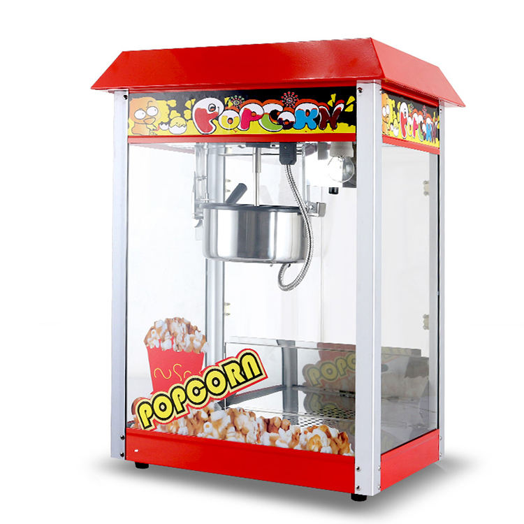 Commercial Popcorn Machine 8Oz Kettle - เครื่องทำป๊อปคอร์นเชิงพาณิชย์ ขนาด 8 ออนซ์ กำลังไฟ 1400