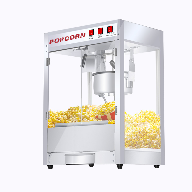 Commercial Popcorn Machine 8Oz Kettle - เครื่องทำป๊อปคอร์นแบบอัตโนมัติเต็มรูปแบบ ขนาด 8 ออนซ์ สำหรับโรงภาพยนตร์ ใช้ไฟฟ้า