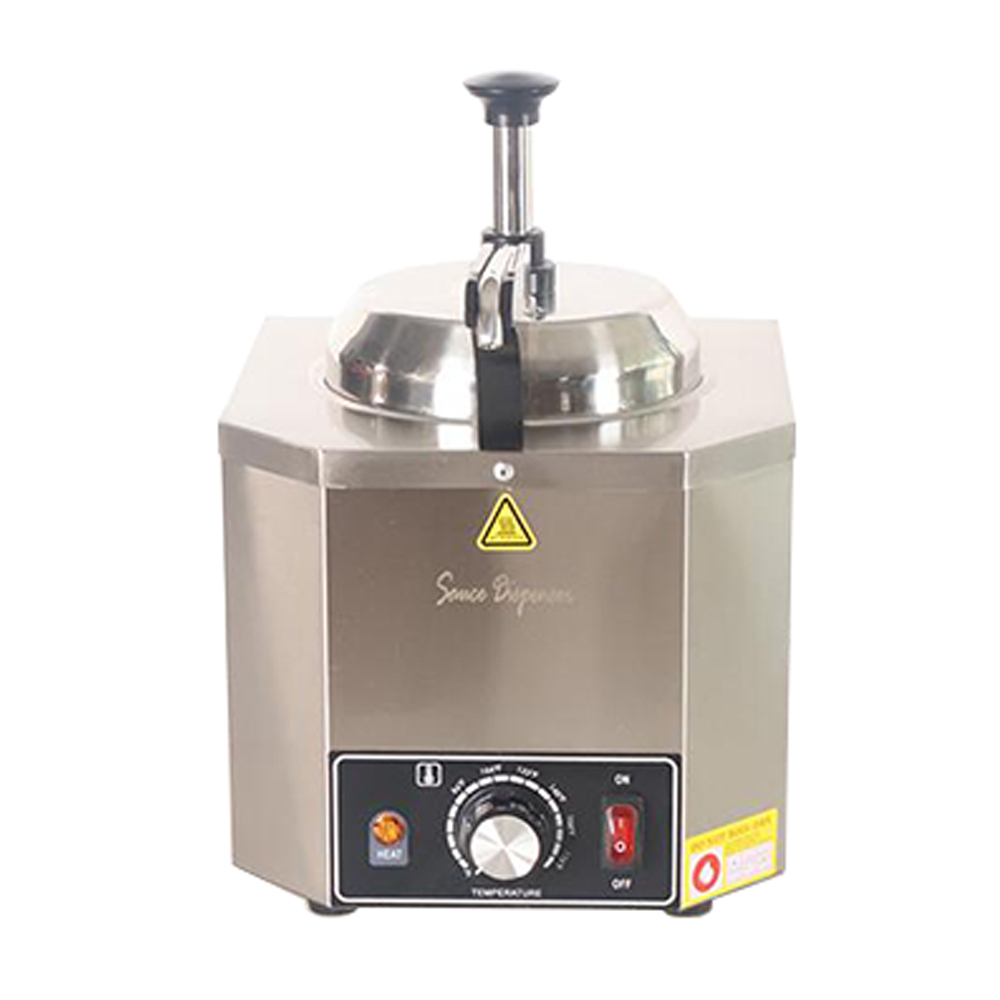 Commercial Nacho Cheese Warmer Dispenser - เครื่องอุ่นซอสชีสไฟฟ้าเชิงพาณิชย์ พร้อมปั๊มจ่าย ทำจากสแตนเลส สำหรับนัตโตชีส