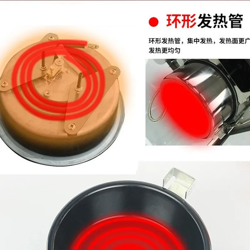 Popcorn Machine Kettle Replacement - หม้อในเครื่องทำป๊อปคอร์นไฟฟ้าเชิงพาณิชย์ อะไหล่อุปกรณ์เสริมสำหรับเครื่องทำป๊อปคอร์น Butterfly Cinema หม้อต้มสำรอง