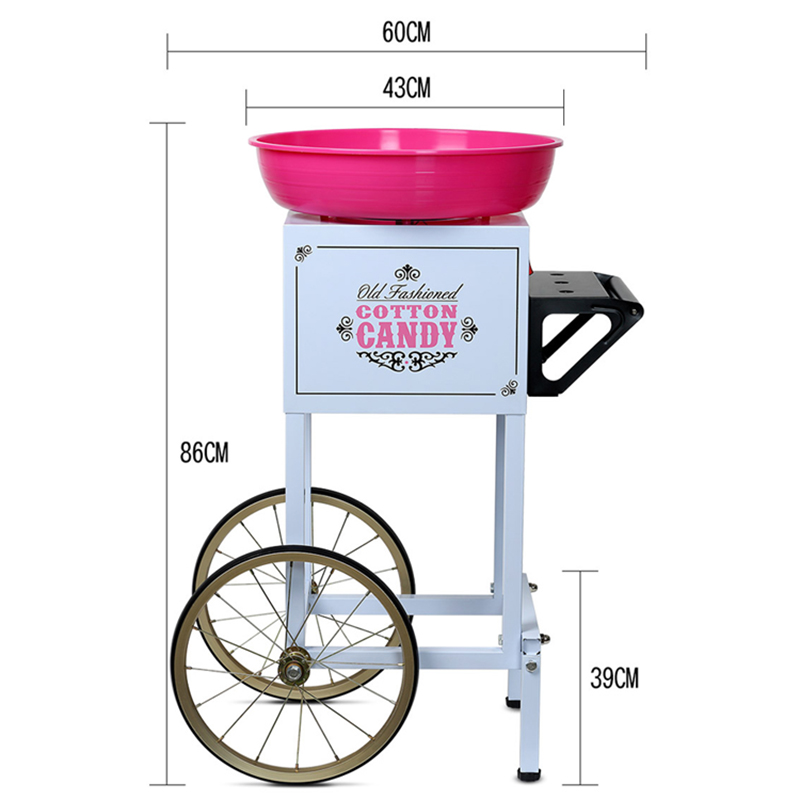 เครื่องลูกอมฝ้ายกําลังสูงเชิงพ - Commercial Cotton Candy Cart บทวิจารณ์และราคา