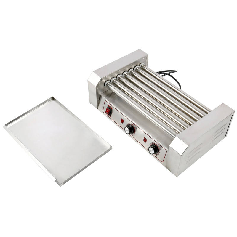 เครื่องทำฮอทดอกสแตนเลส 11 แท่ง - Hot Dog Roller Grill Commercial บทวิจารณ์และราคา