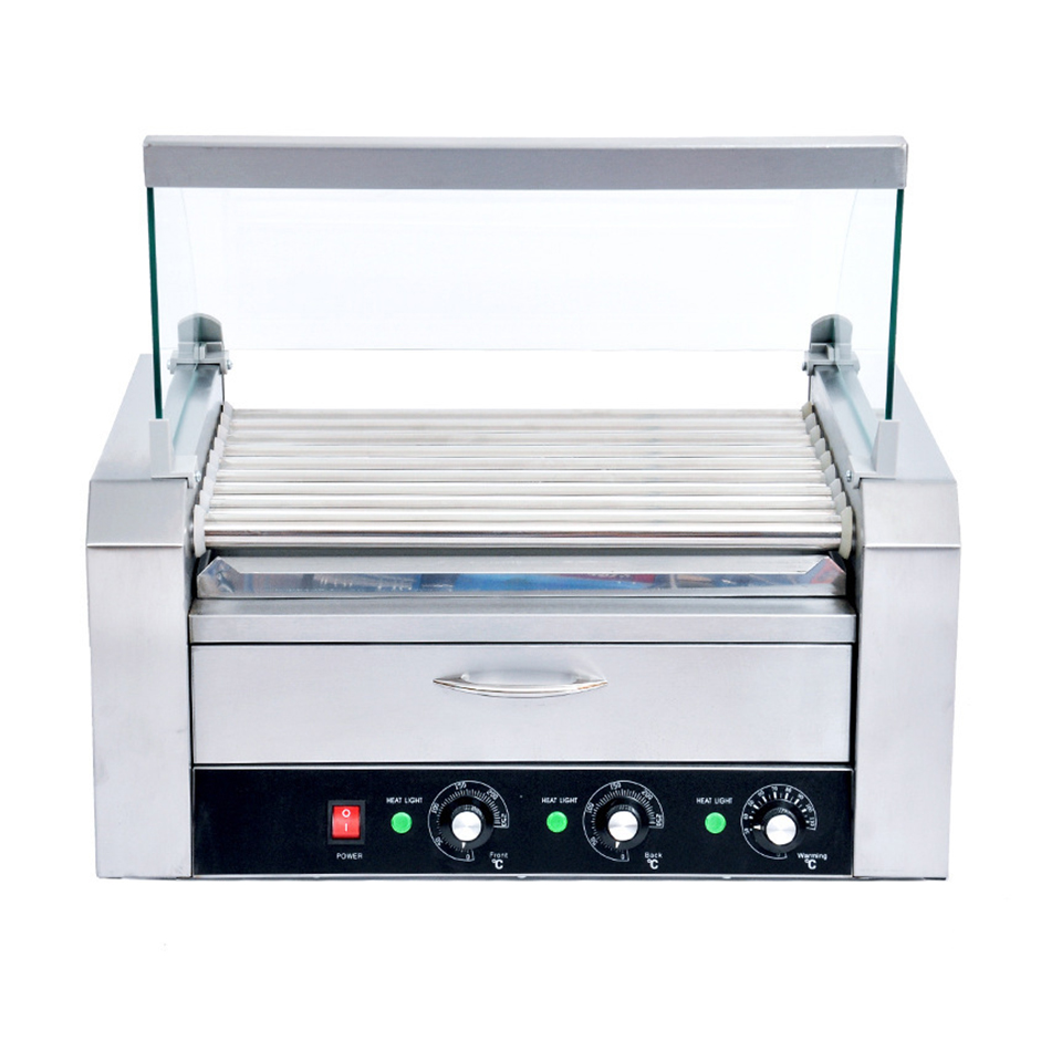 เครื่องทำฮอทดอกแบบม้วน HHD09A  - Hot Dog Roller Grill Commercial บทวิจารณ์และราคา