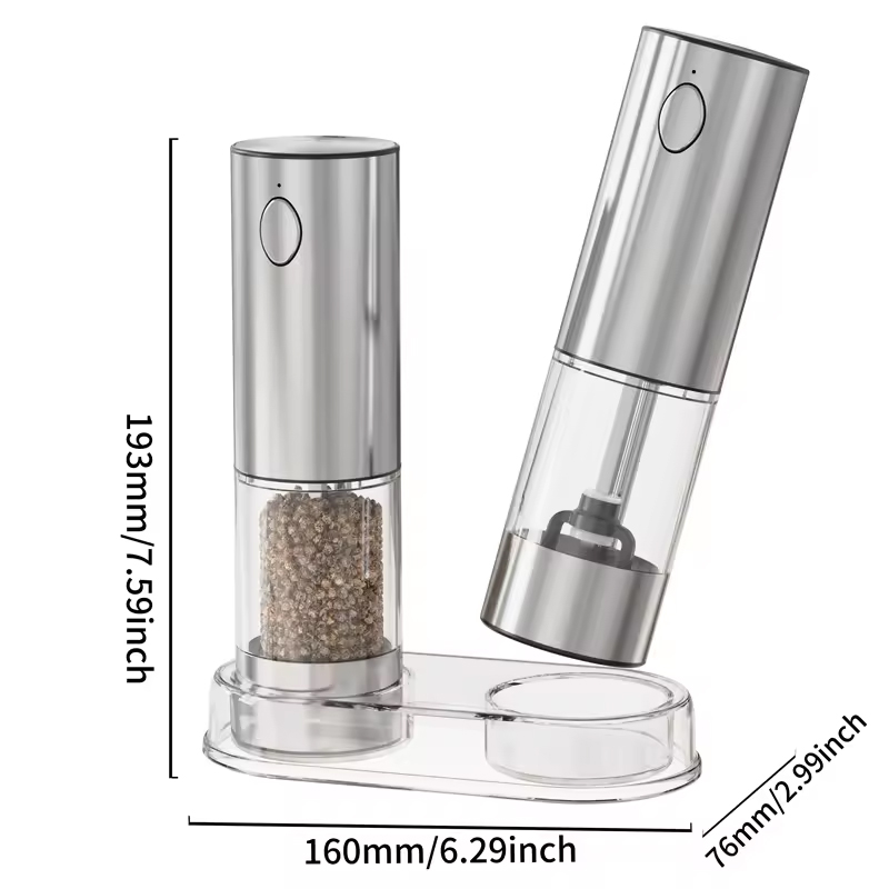 USB ชาร์จอัตโนมัติเครื่องบดพริ - Popcorn Seasoning Salt Butter บทวิจารณ์และราคา