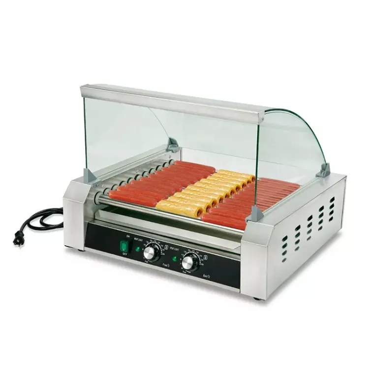 เครื่องทำฮอทดอก 11 แท่ง 27 ช่อ - Hot Dog Roller Grill Commercial บทวิจารณ์และราคา