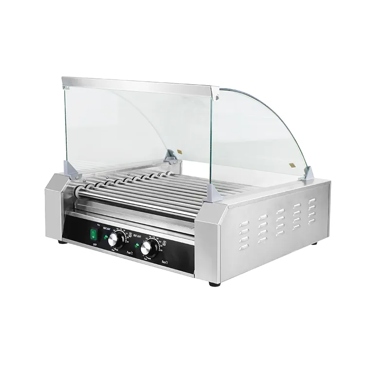 เครื่องทำฮอทดอก 11 แท่ง 27 ช่อ - Hot Dog Roller Grill Commercial บทวิจารณ์และราคา
