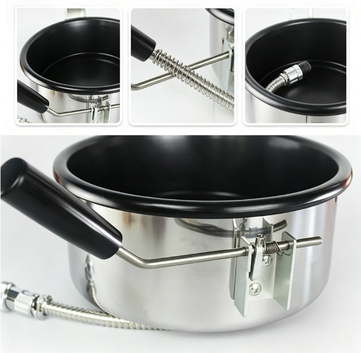 หม้อป๊อปคอร์น 8 ออนซ์ เคลือบสา - Popcorn Machine Kettle Replacement บทวิจารณ์และราคา