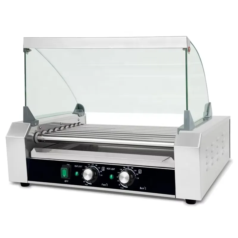 เครื่องย่างไส้กรอกไฟฟ้าอัตโนมั - Hot Dog Roller Grill Commercial บทวิจารณ์และราคา