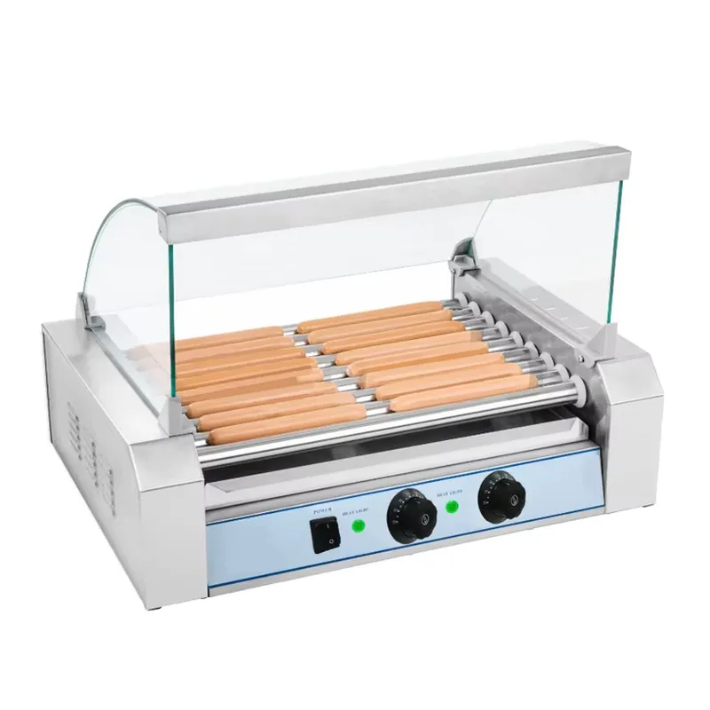 เครื่องย่างไส้กรอกไฟฟ้าอัตโนมั - Hot Dog Roller Grill Commercial บทวิจารณ์และราคา