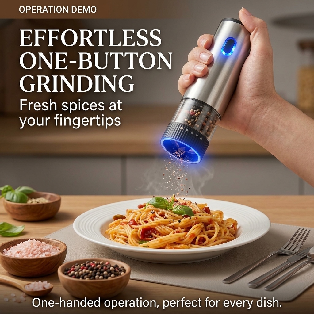 เครื่องบดเกลือและพริกไทยไฟฟ้าแ - Popcorn Seasoning Salt Butter บทวิจารณ์และราคา