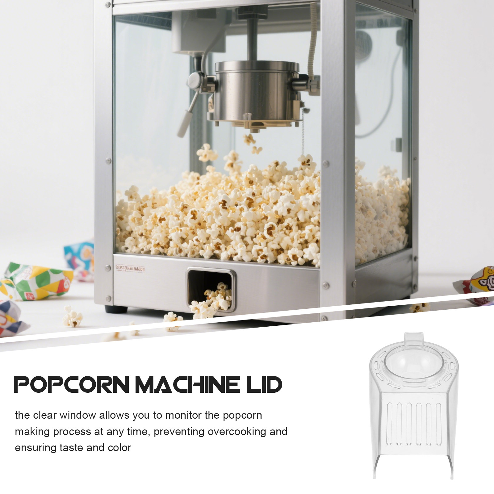 ฝาปิดเครื่องทำป๊อปคอร์น อุปกรณ - Popcorn Machine Kettle Replacement บทวิจารณ์และราคา