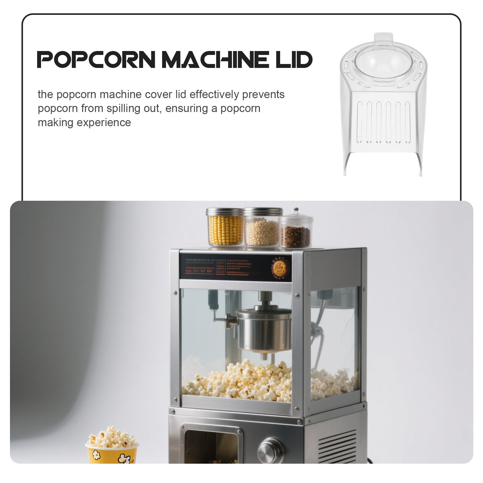 ฝาปิดเครื่องทำป๊อปคอร์น อุปกรณ - Popcorn Machine Kettle Replacement บทวิจารณ์และราคา