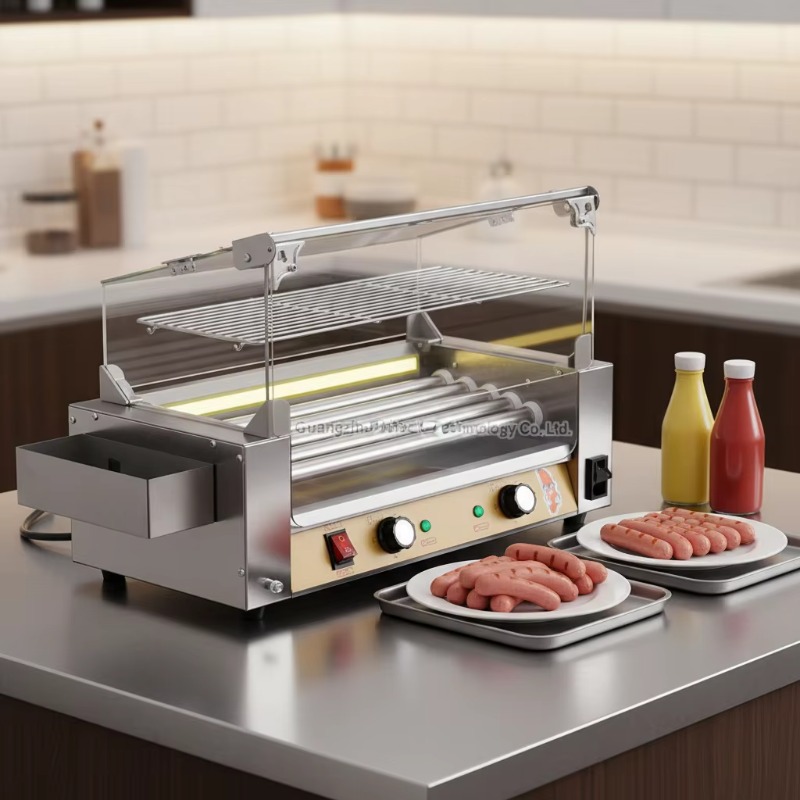 เครื่องทำไส้กรอกแบบลูกกลิ้งเชิ - Hot Dog Roller Grill Commercial บทวิจารณ์และราคา