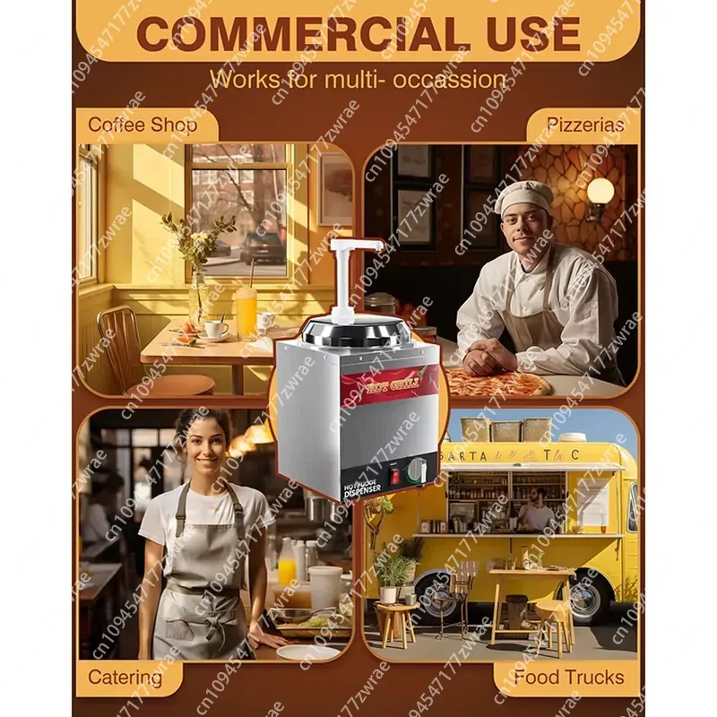 เครื่องทำช็อกโกแลตร้อนและซอสไฟ - Commercial Nacho Cheese Warmer Dispenser บทวิจารณ์และราคา
