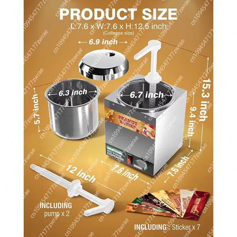 เครื่องทำช็อกโกแลตร้อนและซอสไฟ - Commercial Nacho Cheese Warmer Dispenser บทวิจารณ์และราคา