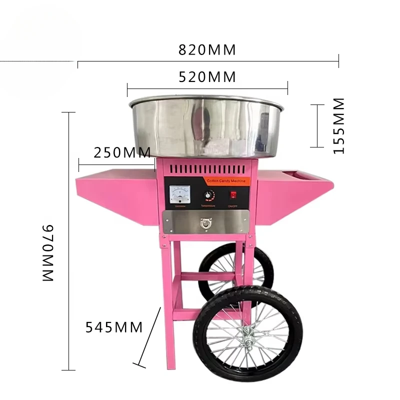 เครื่องทำสายไหมขนาดใหญ่แบบรถเข - Commercial Cotton Candy Cart บทวิจารณ์และราคา