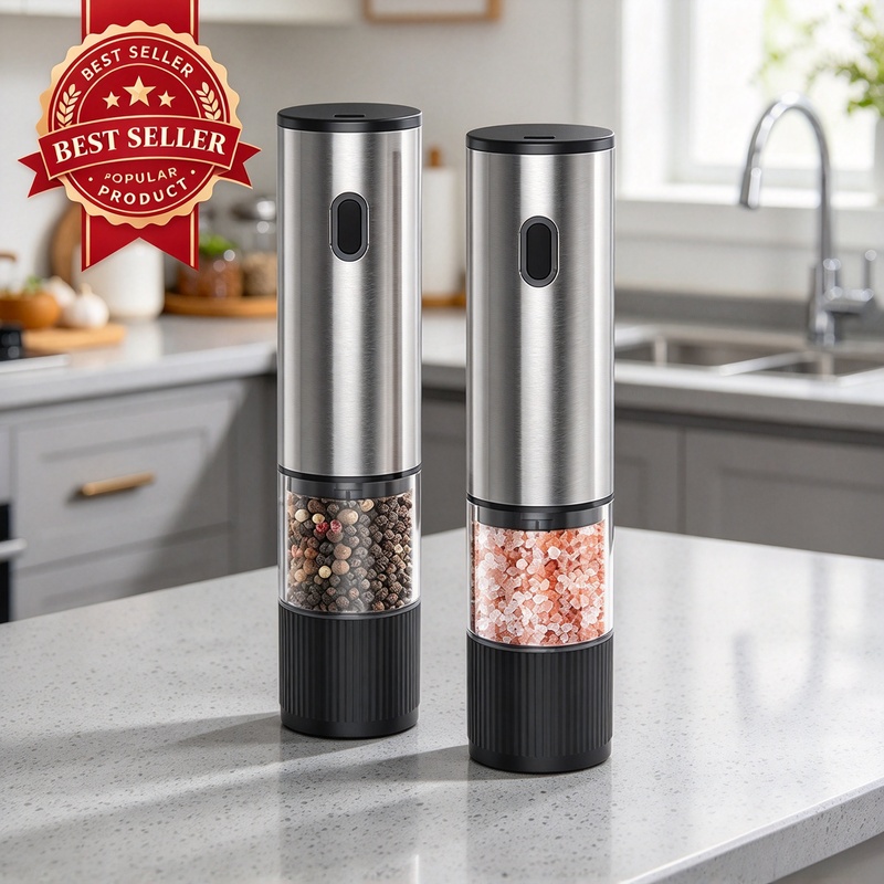เครื่องบดเกลือและพริกไทยไฟฟ้า  - Popcorn Seasoning Salt Butter บทวิจารณ์และราคา