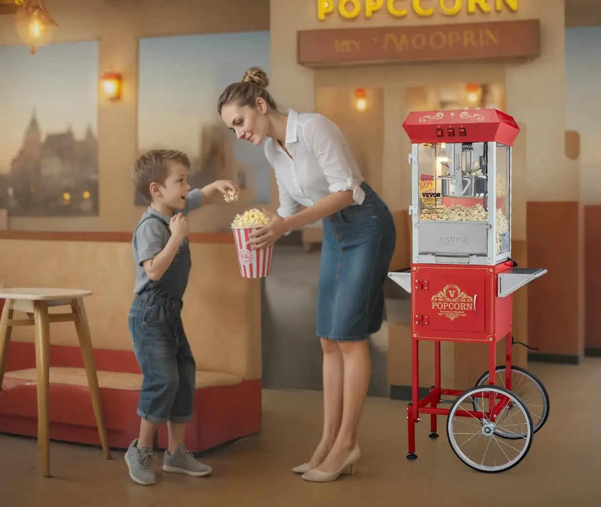 เครื่องทำป๊อปคอร์นเชิงพาณิชย์, - Commercial Popcorn Machine 8Oz Kettle บทวิจารณ์และราคา