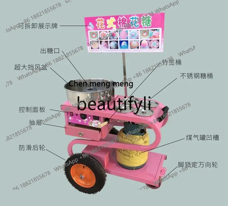 เครื่องทำสายไหมแบบตั้งโต๊ะพร้อ - Commercial Cotton Candy Cart บทวิจารณ์และราคา