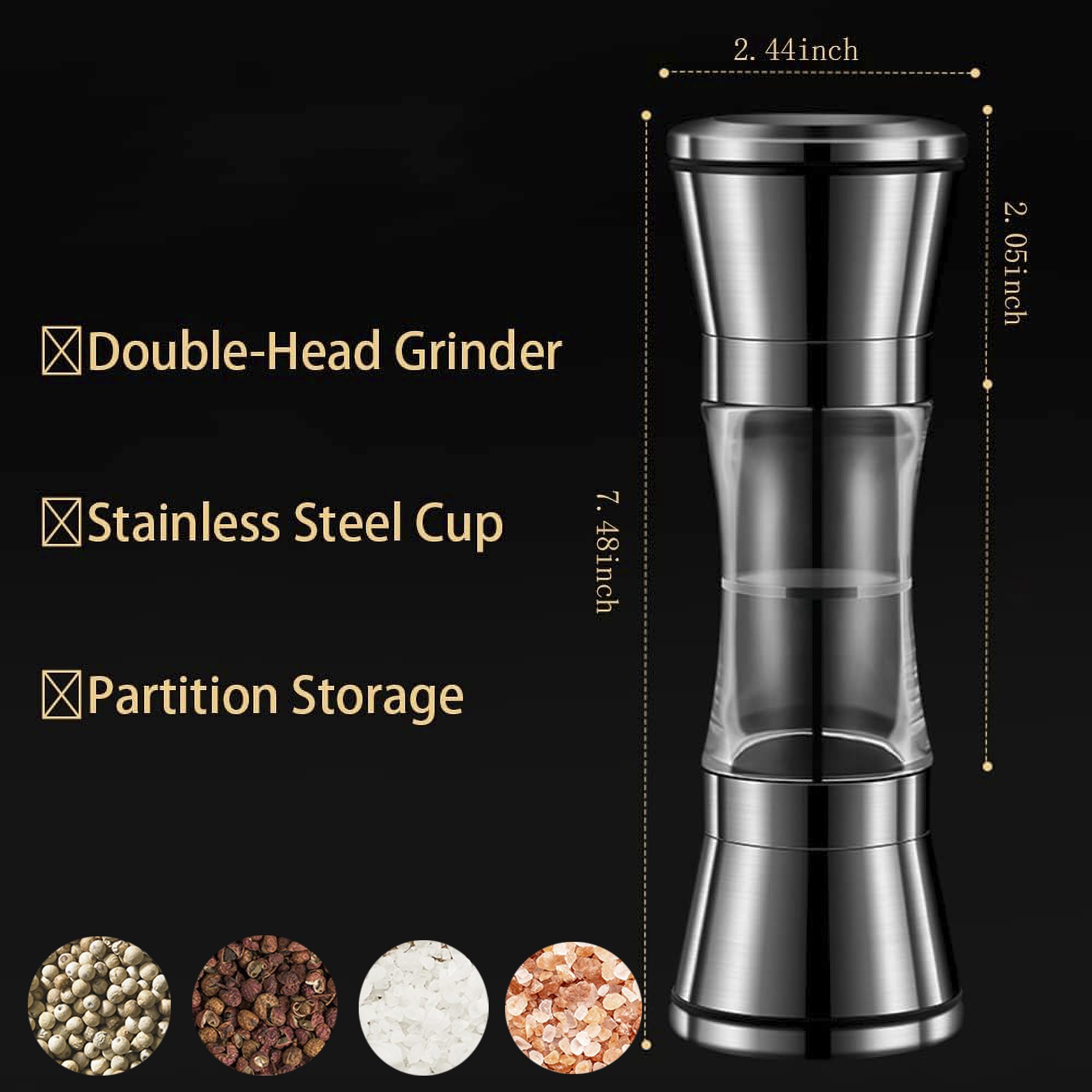 เครื่องบดพริกไทยและเกลือแบบมือ - Popcorn Seasoning Salt Butter บทวิจารณ์และราคา